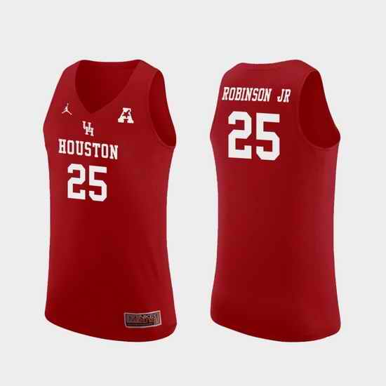 Men Houston Cougars Galen Robinson Jr. Red Replica College Basketball Jersey